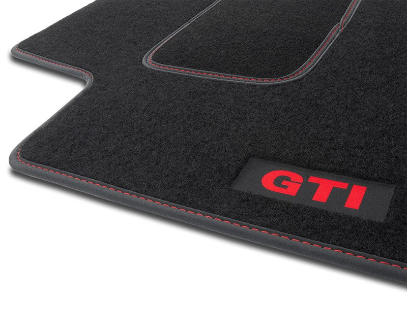 5G1061270AHY Tapis Golf 7 GTI Avec Inscription GTI Noir & Rouge PREMIUM