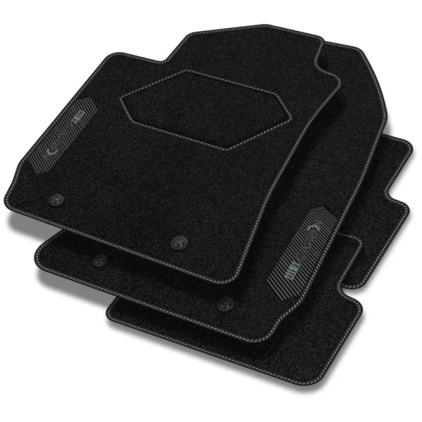 Tapis en velours de la série CarbonBlack™ pour Peugeot 207 2006-2014