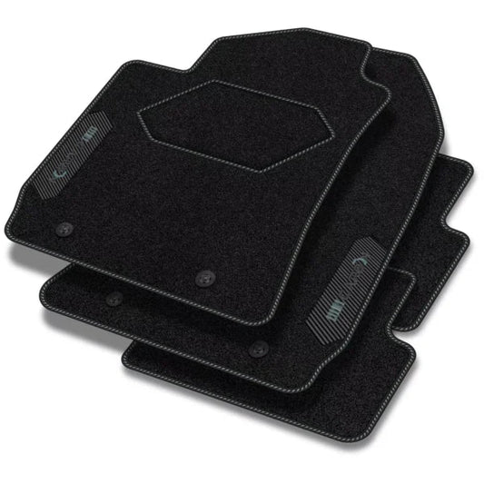 Tapis en velours de la série CarbonBlack™ pour Peugeot 307 2001-2011