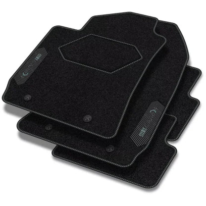 Tapis en velours de la série CarbonBlack™ pour Peugeot 208 2012-2019