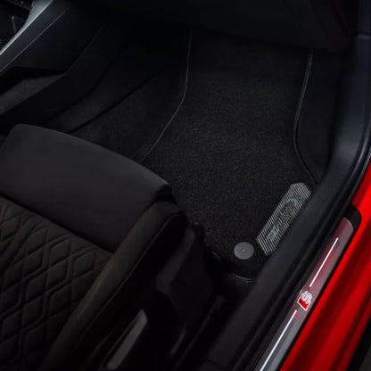 Tapis en velours de la série CarbonBlack™ pour Peugeot 208 2012-2019