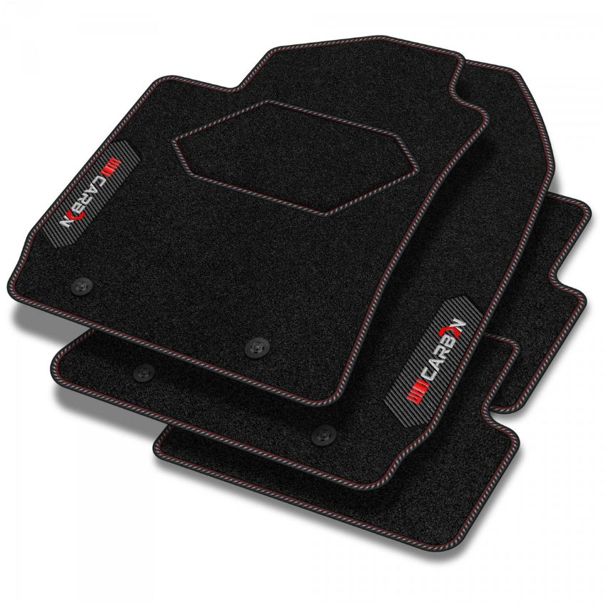 Tapis en velours de la série Carbon™ pour Peugeot 607 2001-2010