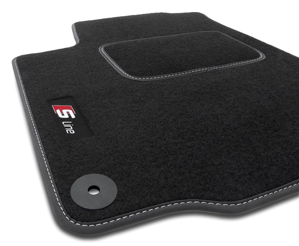 Paire tapis de sol arriere caoutchouc noir 8V0061512 041 pour audi A3 S3  partir de 2013, au meilleur prix 12.36 sur DGJAUTO